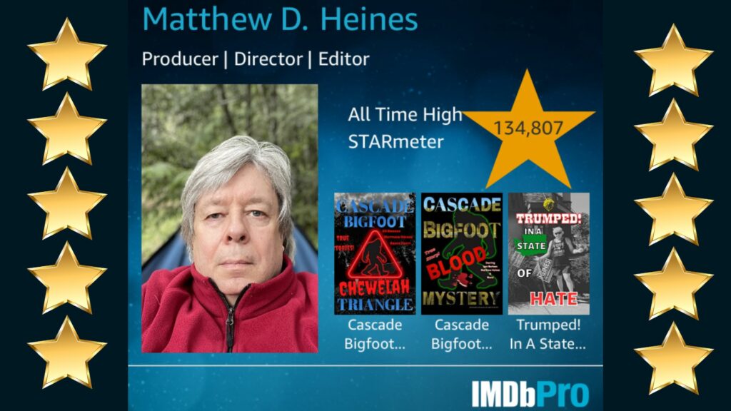 Matthew Heines IMDB Pro Card Social Media