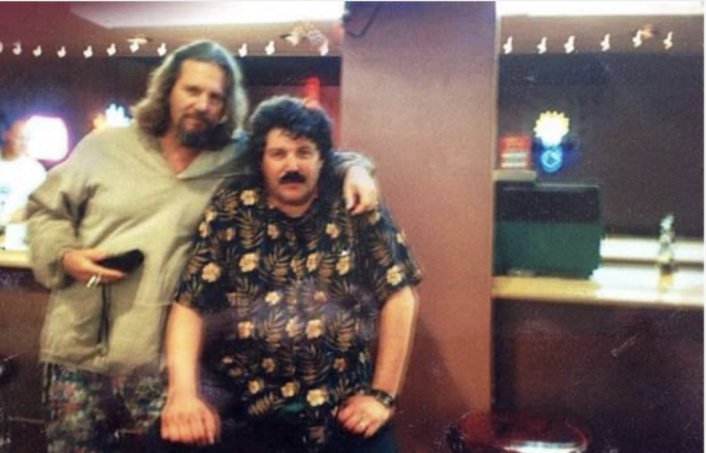 Jeff Dowd and Jeff Bridges - Jeff Dowd is "The Big Lebowski"