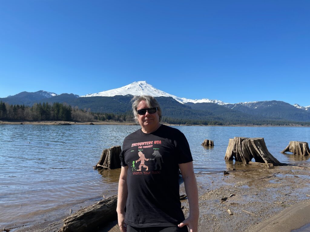 Encounters USA Baker Lake Bigfoot Hunt Baker in Background