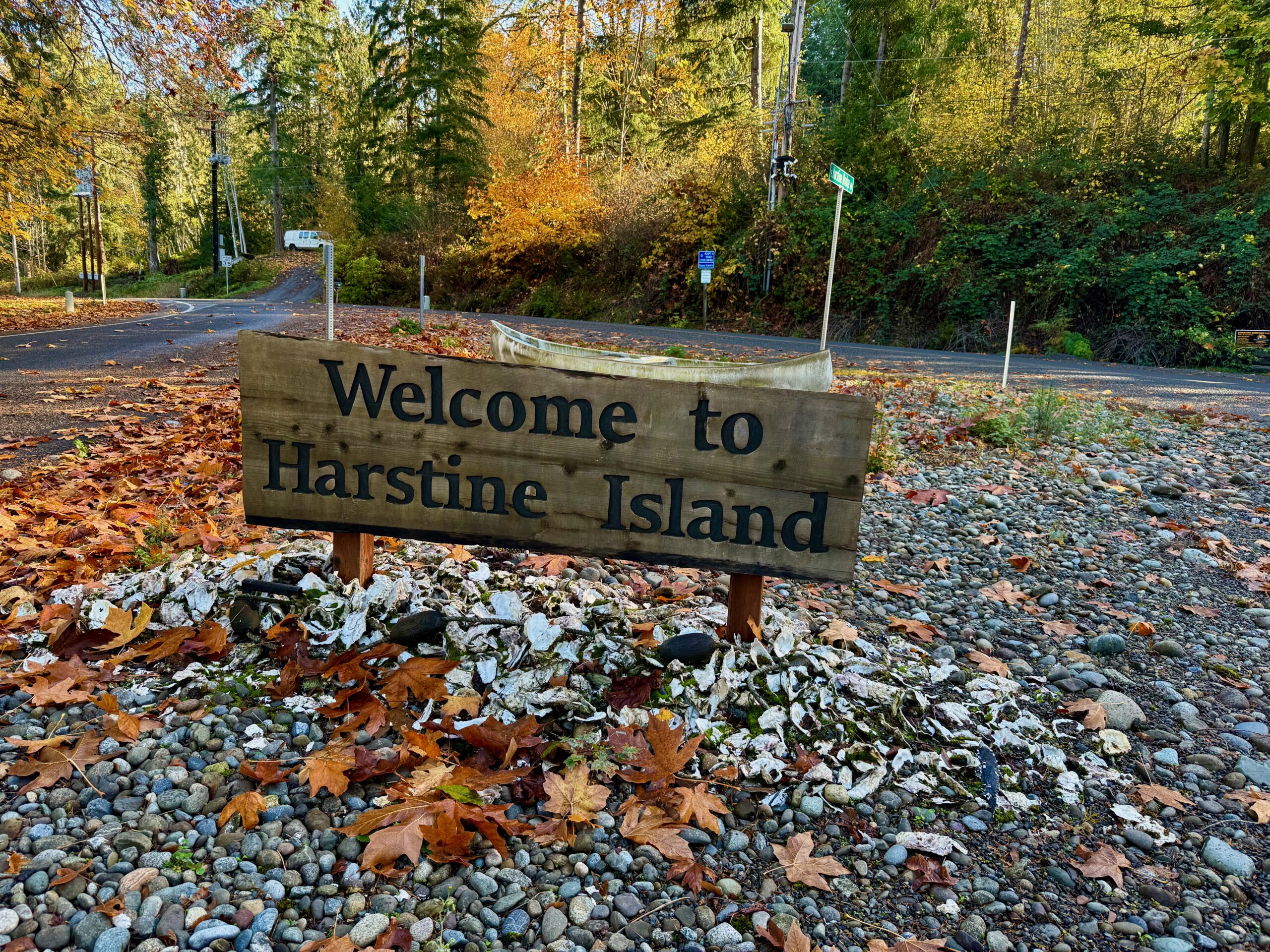 Harstine Island 11 11 2025 Harstine Island Sign