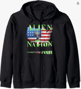 Alien Nation Encounters USA Zip Hoodie