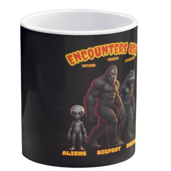 Cryptid Crew | Aliens, Bigfoot & Dogman | Encounters USA Coffee Mug
